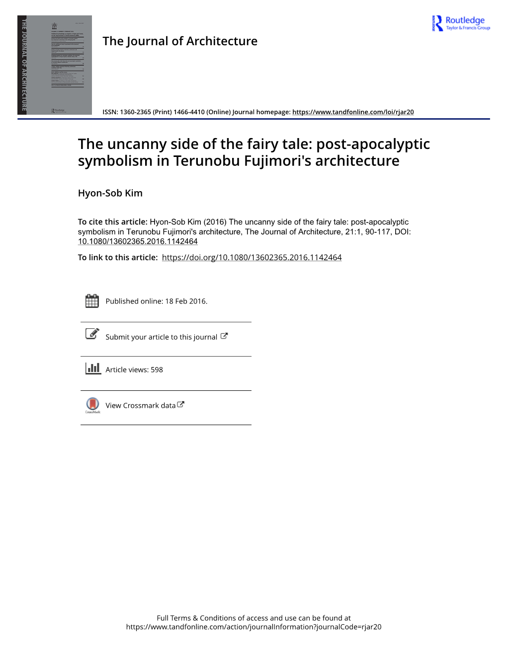 Post-Apocalyptic Symbolism in Terunobu Fujimori's Architecture