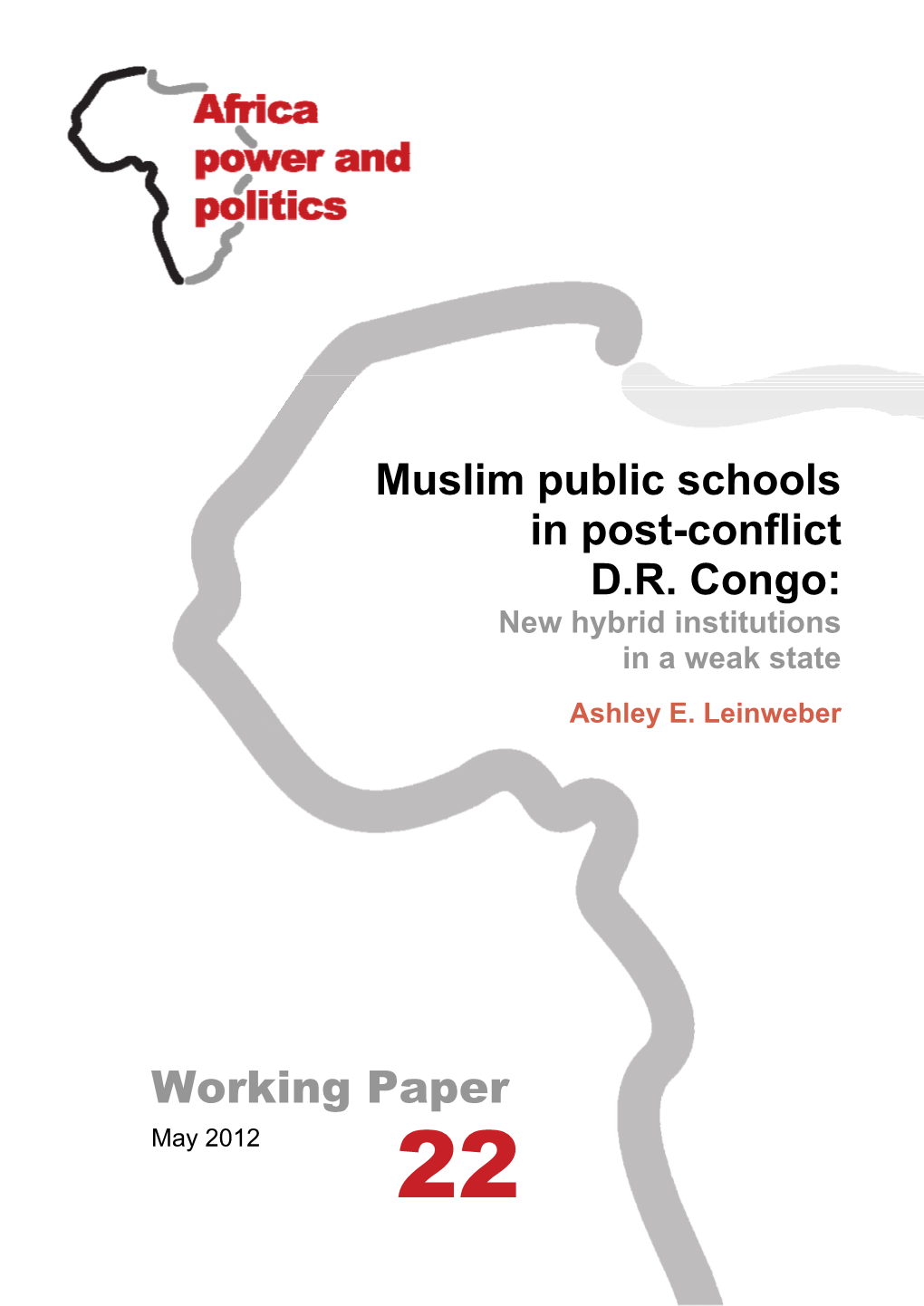 Muslim Public Schools in Post-Conflict DR Congo