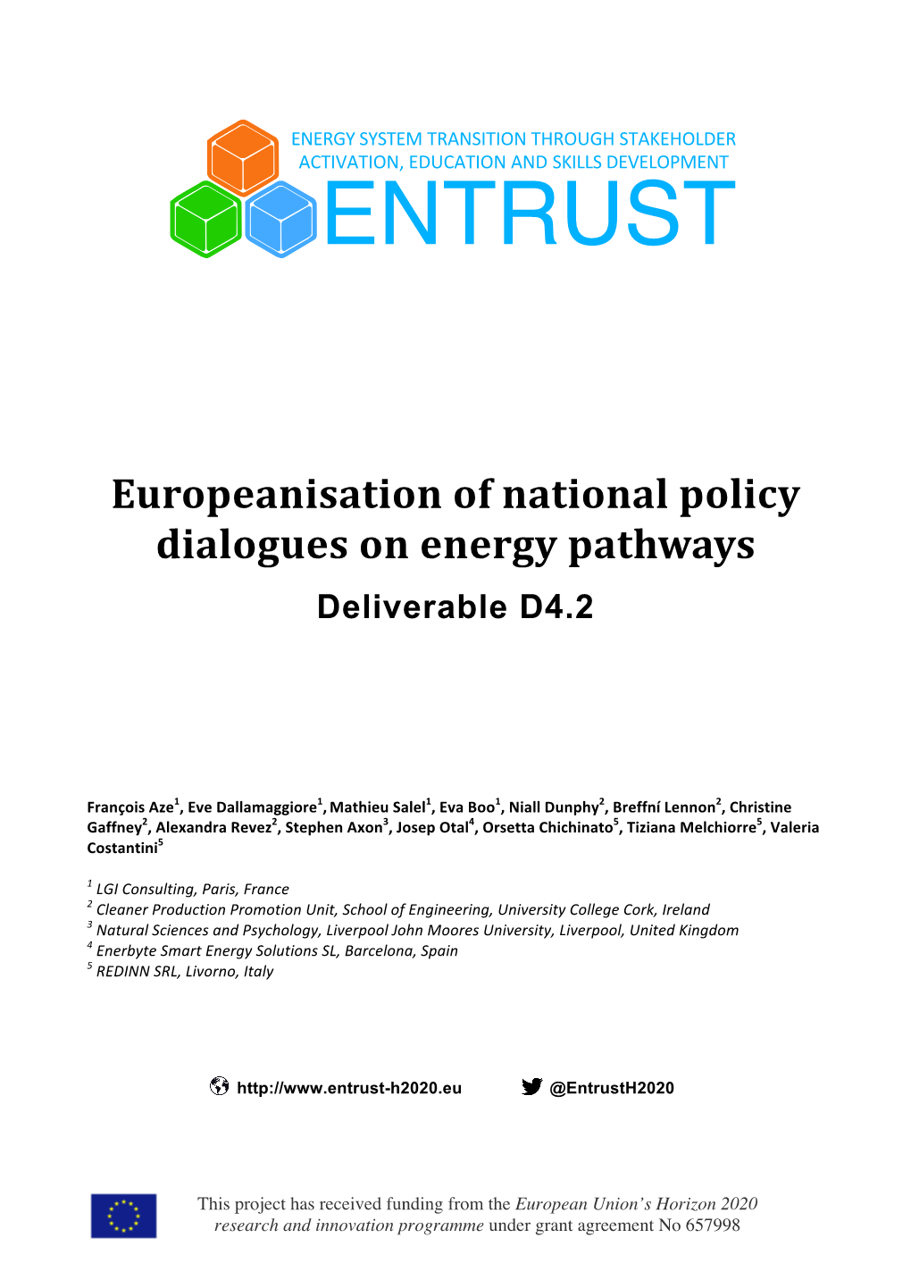 D4.2 Europeanisation of National Policy Dialogues