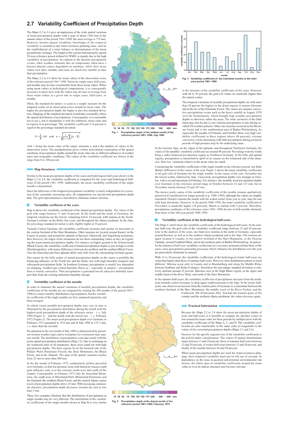 2.7 Variability Coefficient of Precipitation Depth