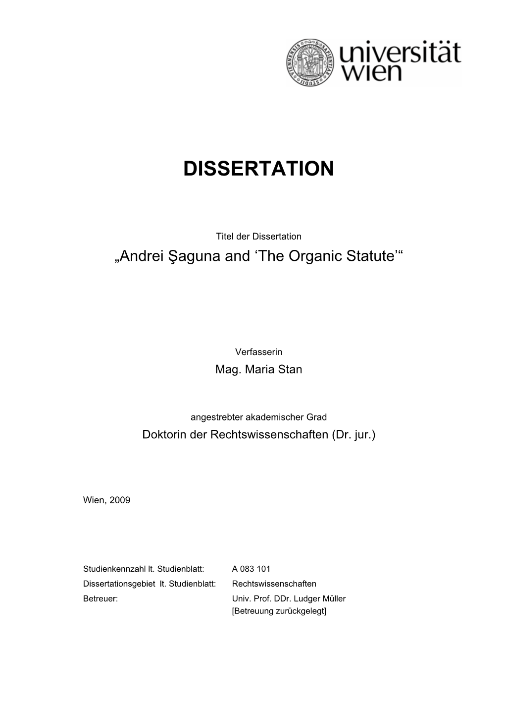 Dissertation