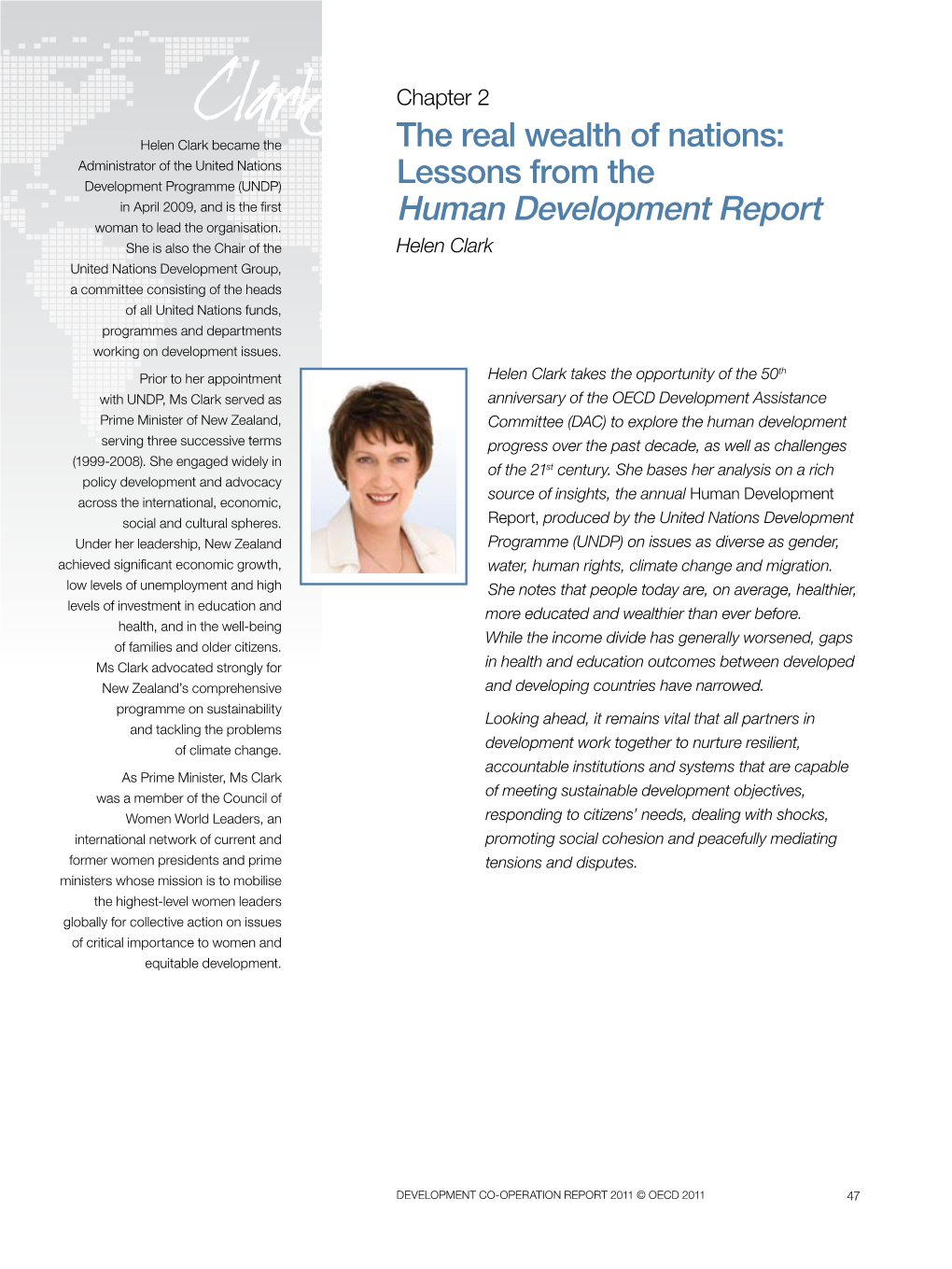 Human Development Report Woman to Lead the Organisation