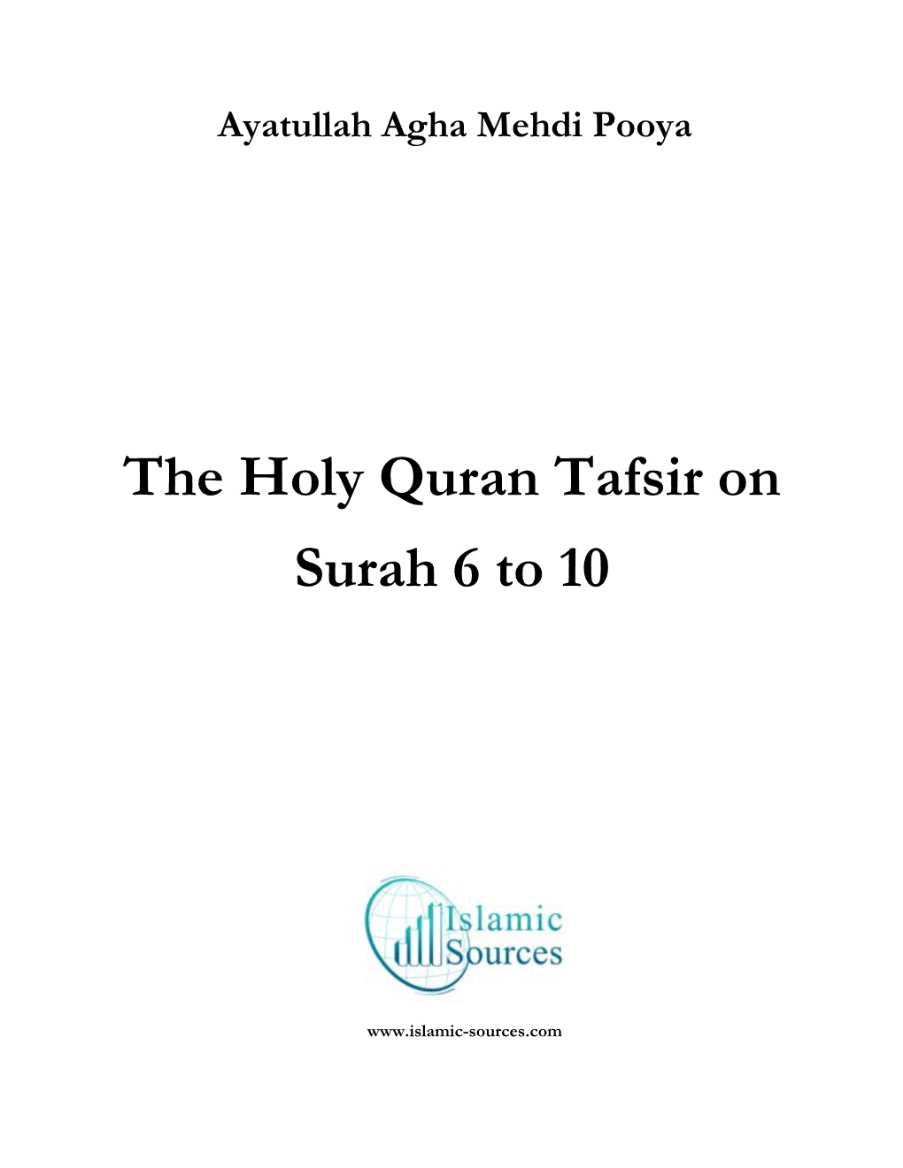 Tafsir of Holy Quran