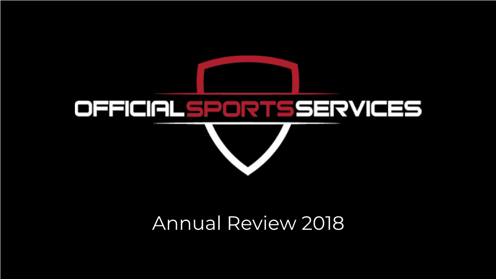 Annual Review 2018 an Exciting Year of New Business, New Tournaments, Enhancing Old Relationships and Some Extensive Travel!