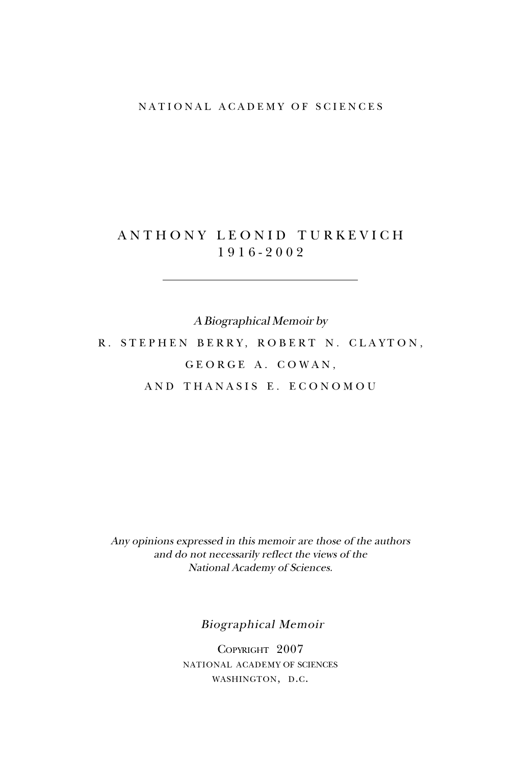 Anthony Turkevich