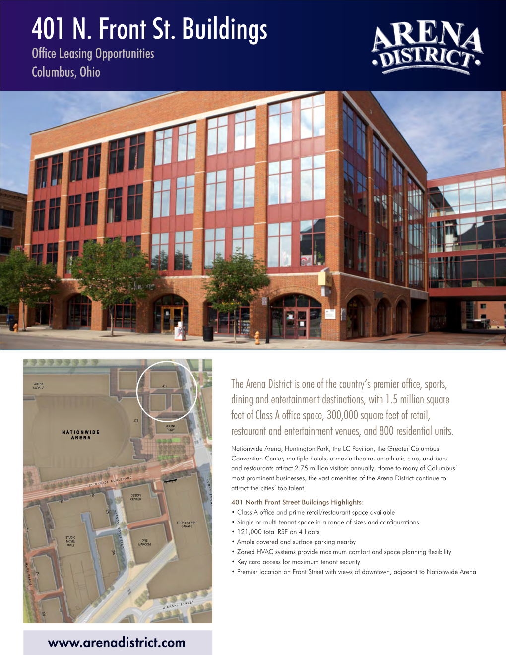 401 N. Front St. Buildings Office Leasing Opportunities Columbus, Ohio