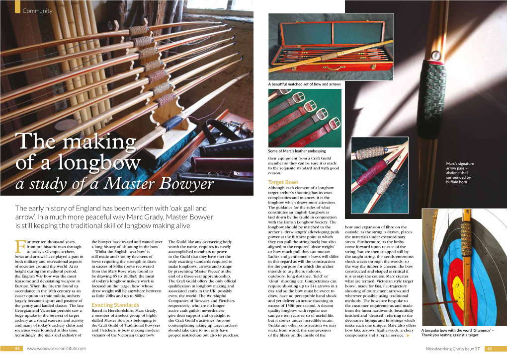 The Making of a Longbow