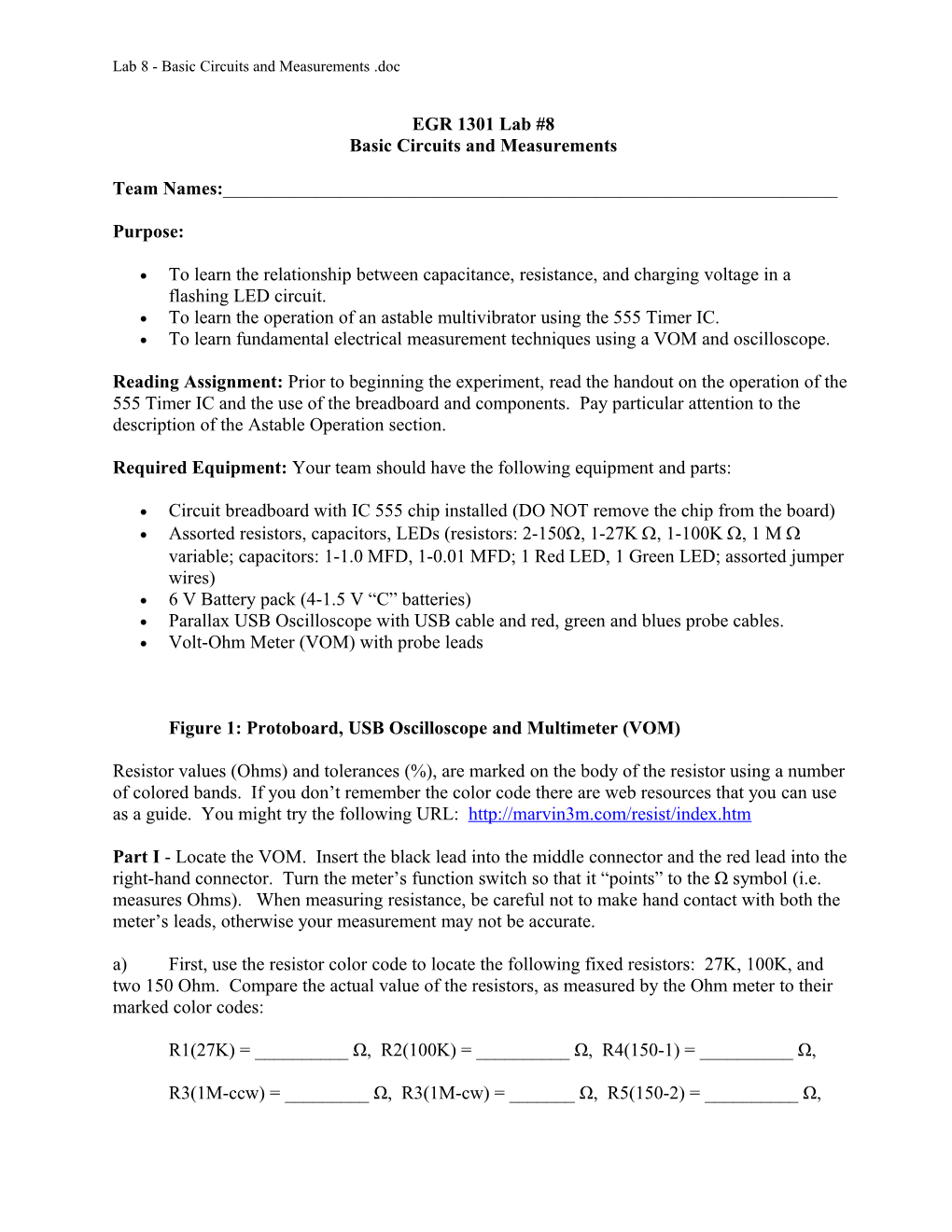 Basic Circuits and Measurements