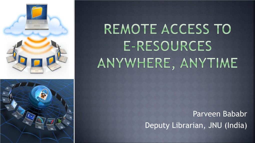 Remote Access to E-Resources Anywhere
