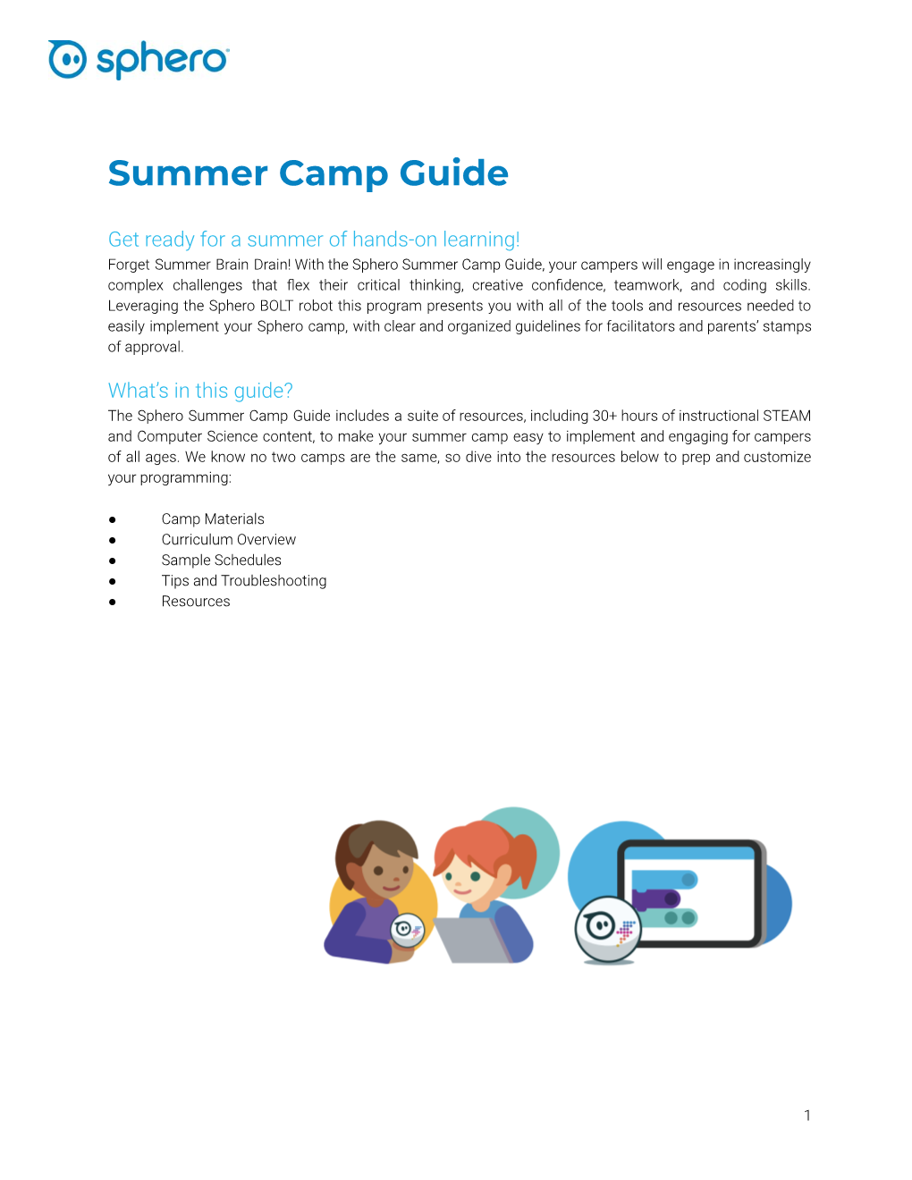 Sphero Summer Camp Guide