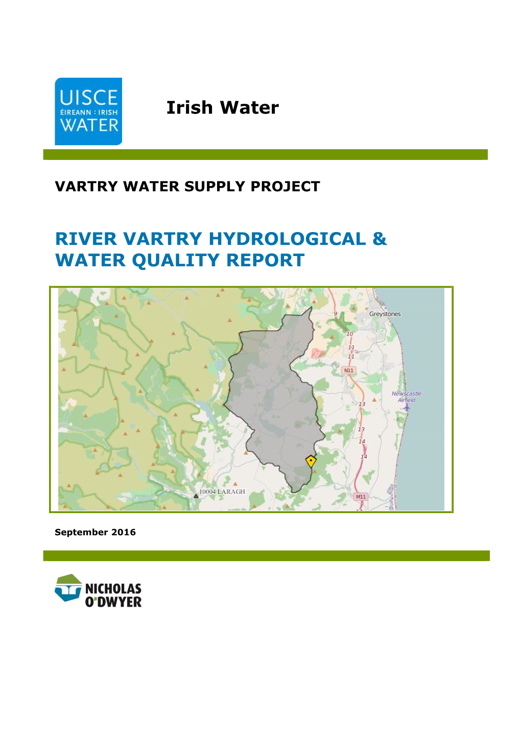 Irish Water RIVER VARTRY HYDROLOGICAL & WATER