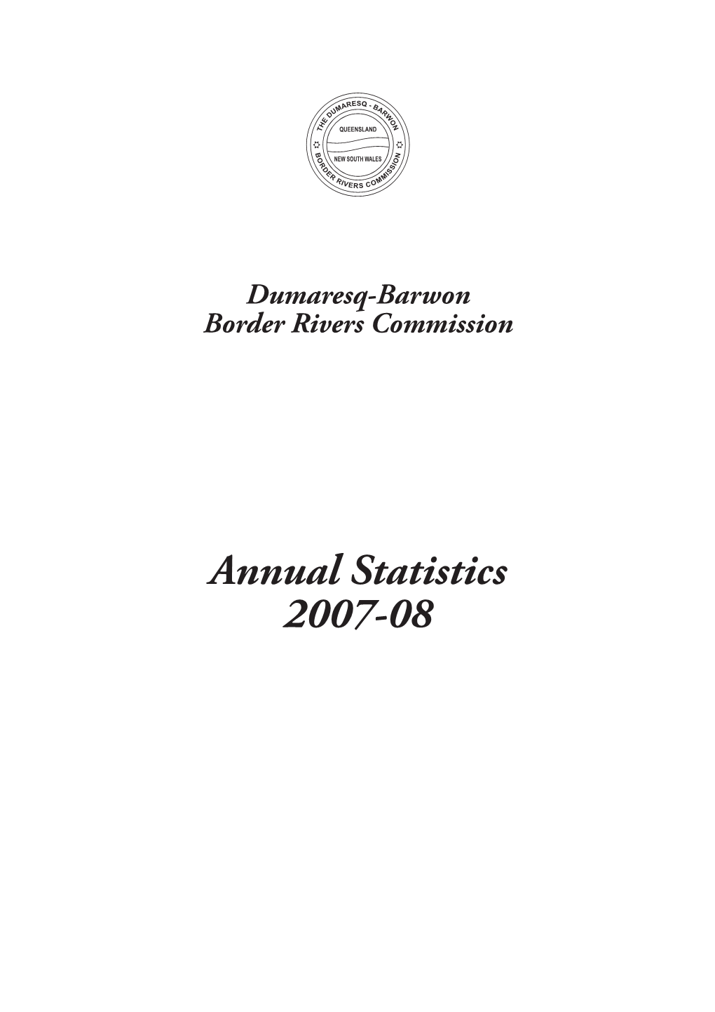 2007-08 Annual Statistics CONTENTS