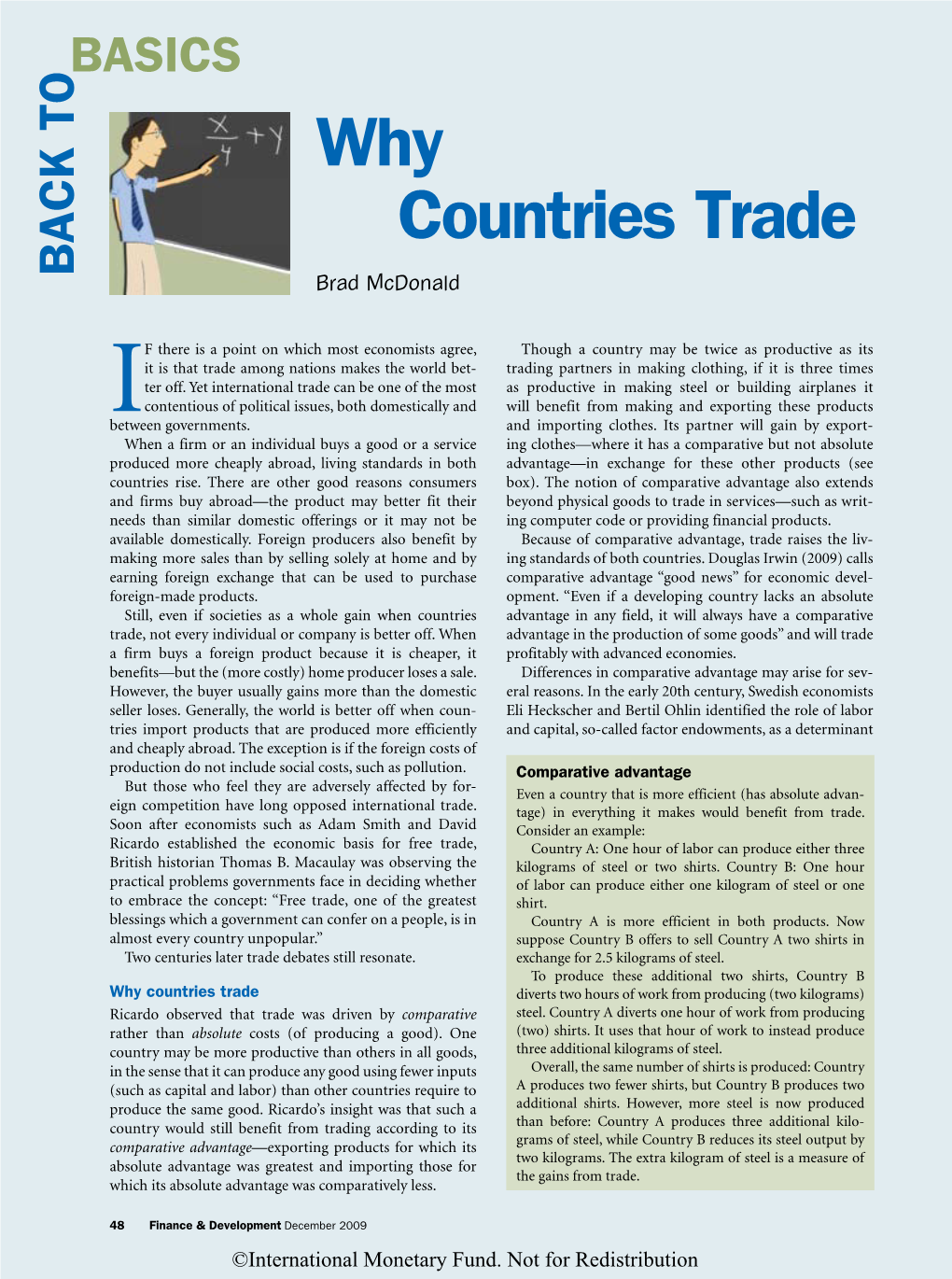 Why Countries Trade