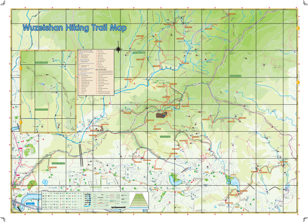 Wuzeishan Hiking Trail Map Lane 95 Bridge Connecting Point to the Small Picture on the Left