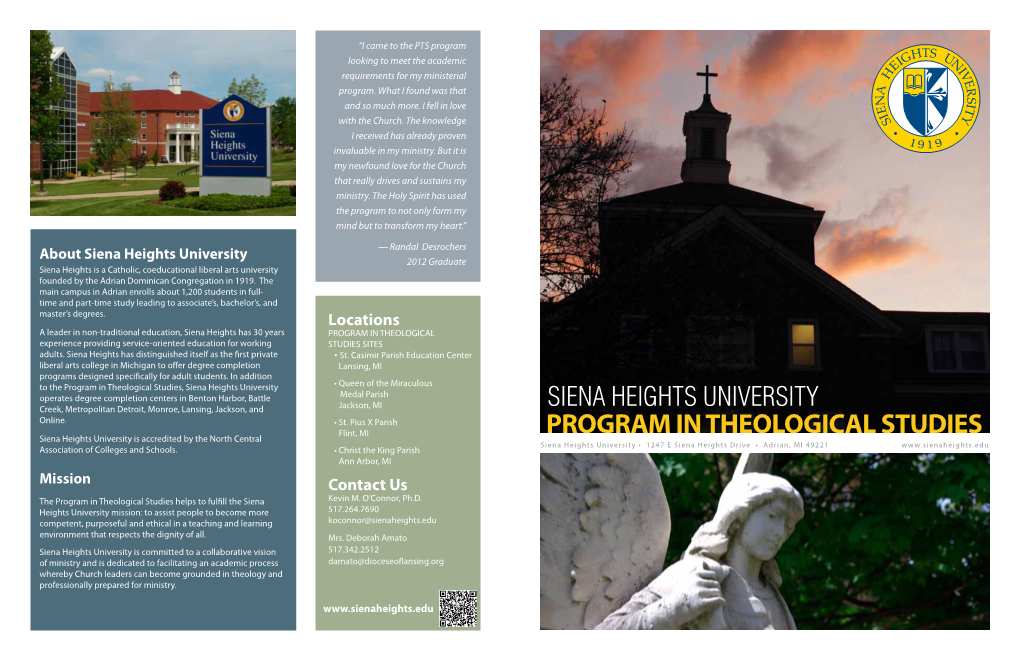 Program in Theological Studies