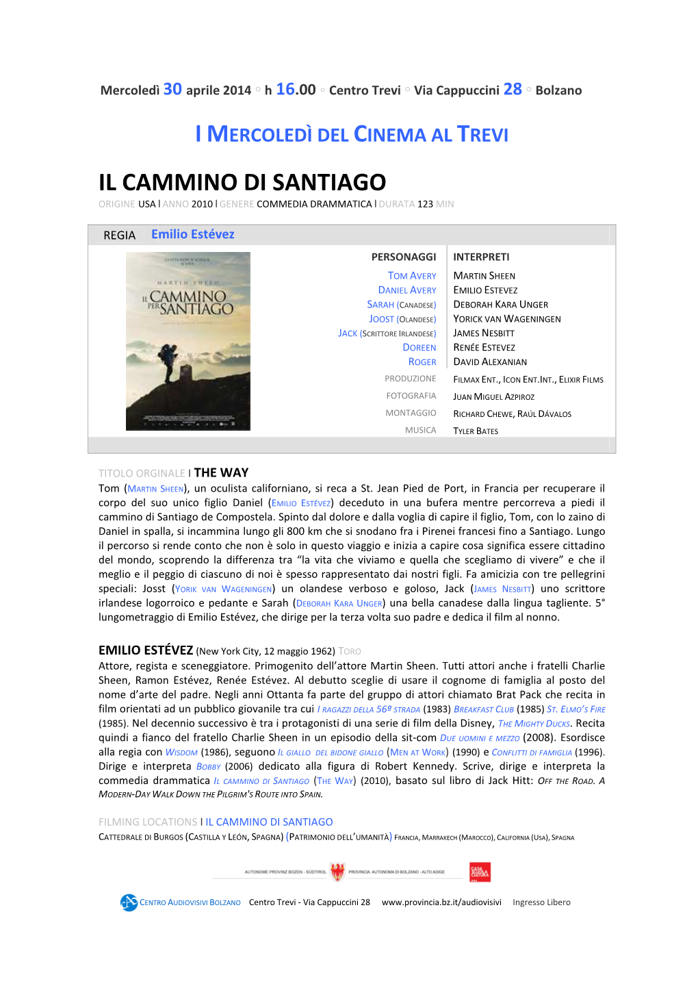 04 Il Cammino Di Santiago 30.04.14