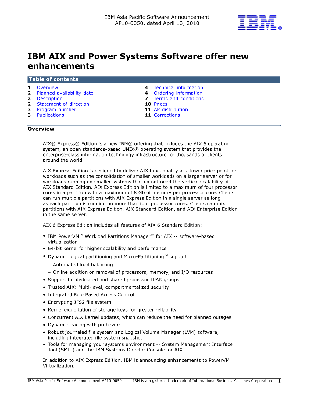 IBM AIX and Power Systems Software Offer New Enhancements