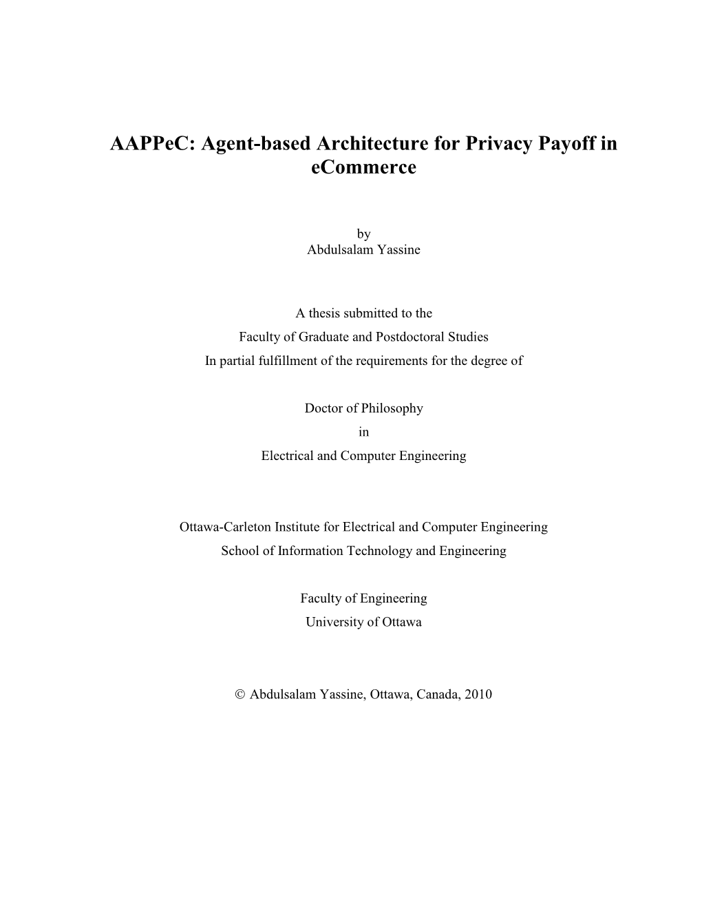 Agent-Based Architecture for Privacy Payoff in Ecommerce