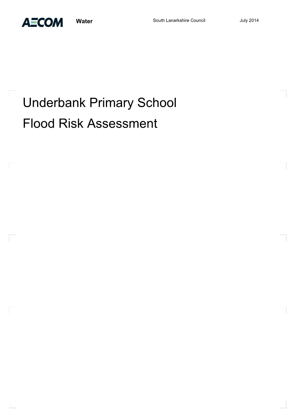 Underbank Flood Risk Assessment