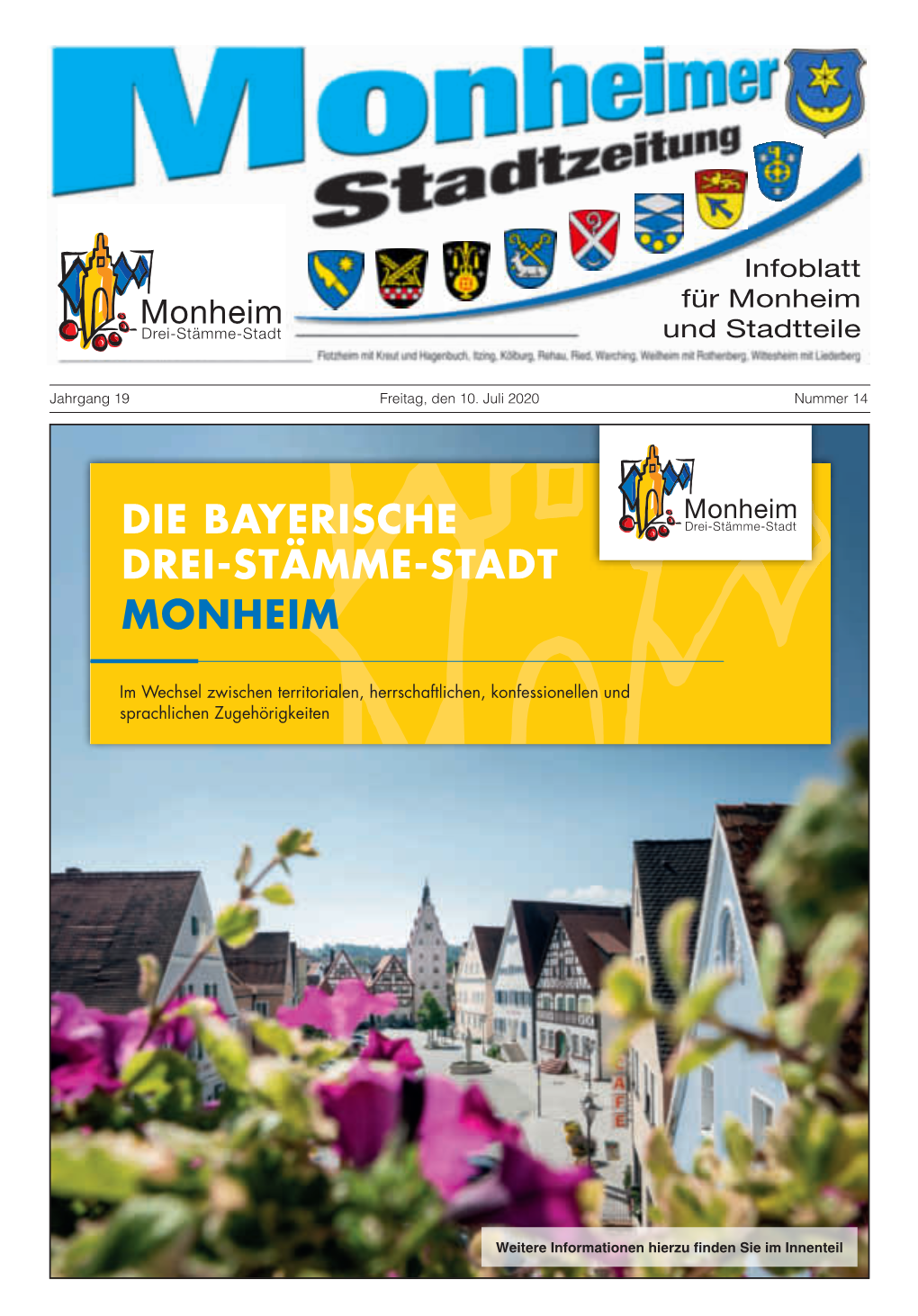 Monheimer Stadtzeitung: Ausgabe 14/2020