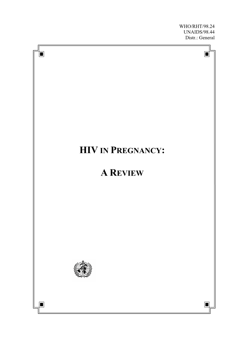 Hiv in Pregnancy