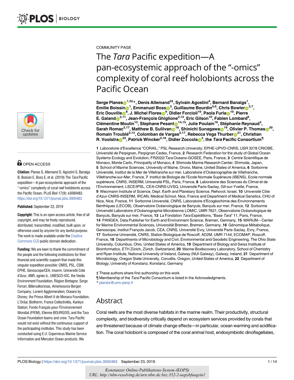 “-Omics” Complexity of Coral Reef Holobionts Across the Pacific Ocean