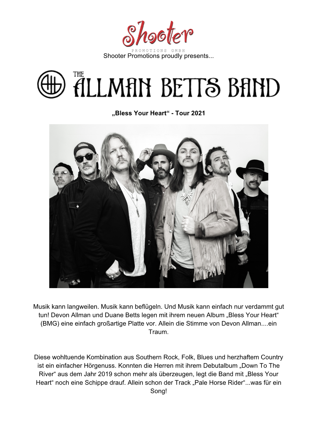 Allman Betts Band – Pressetext (PDF)