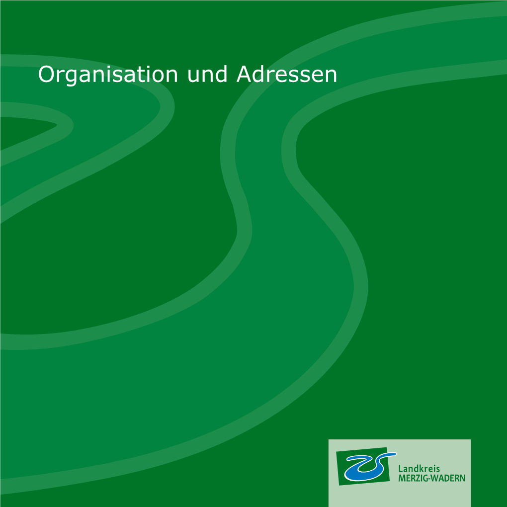 Organisation Und Adressen Landkreis Merzig-Wadern Organisationsplan