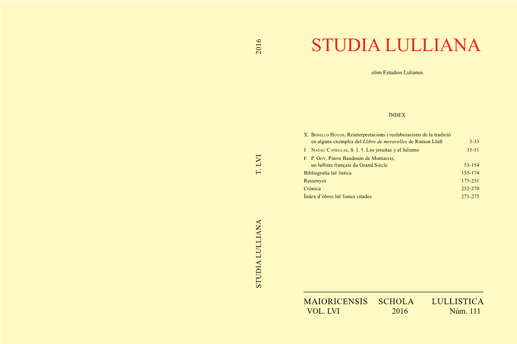 Studia Lulliana