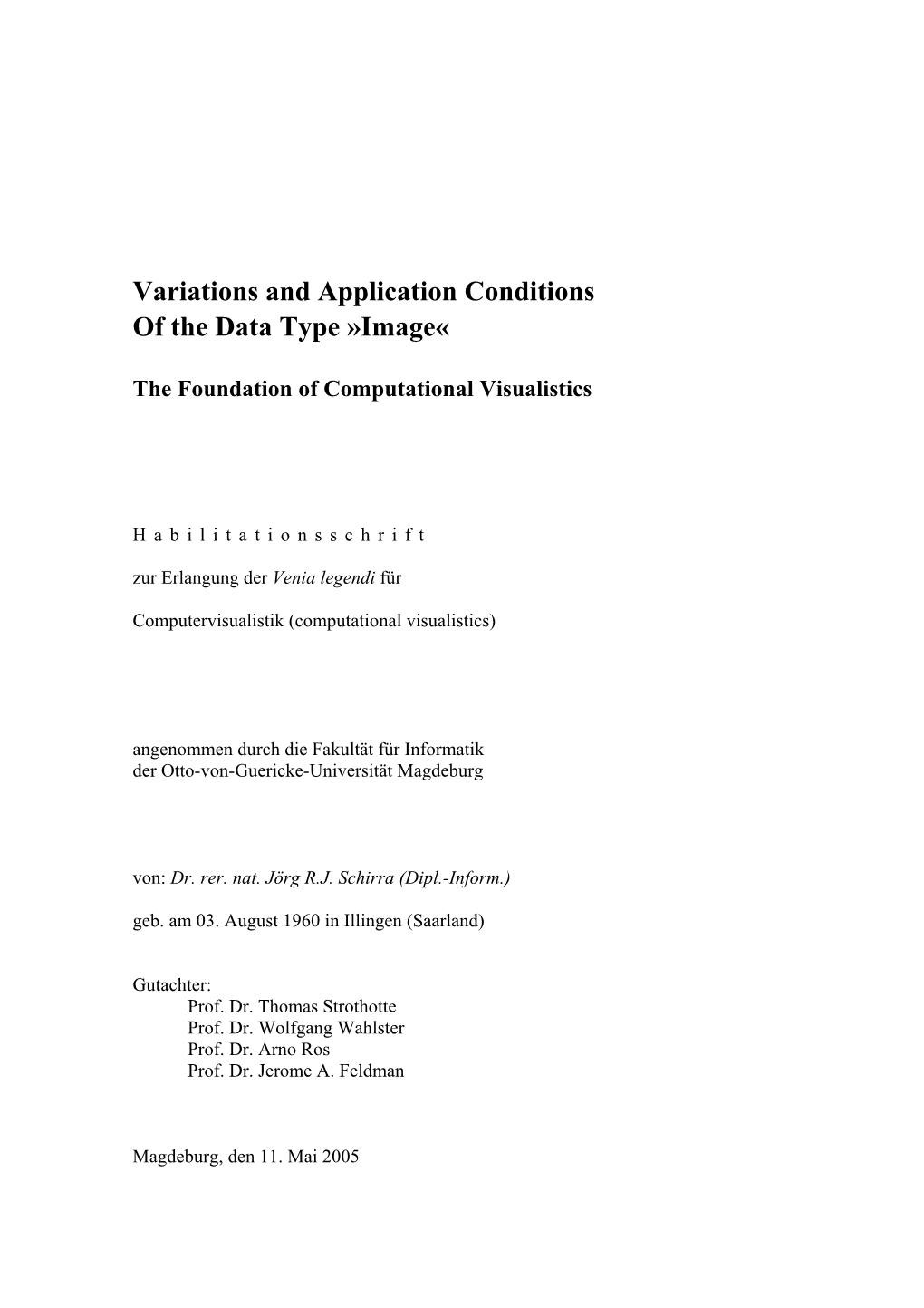 The Foundation of Computational Visualistics