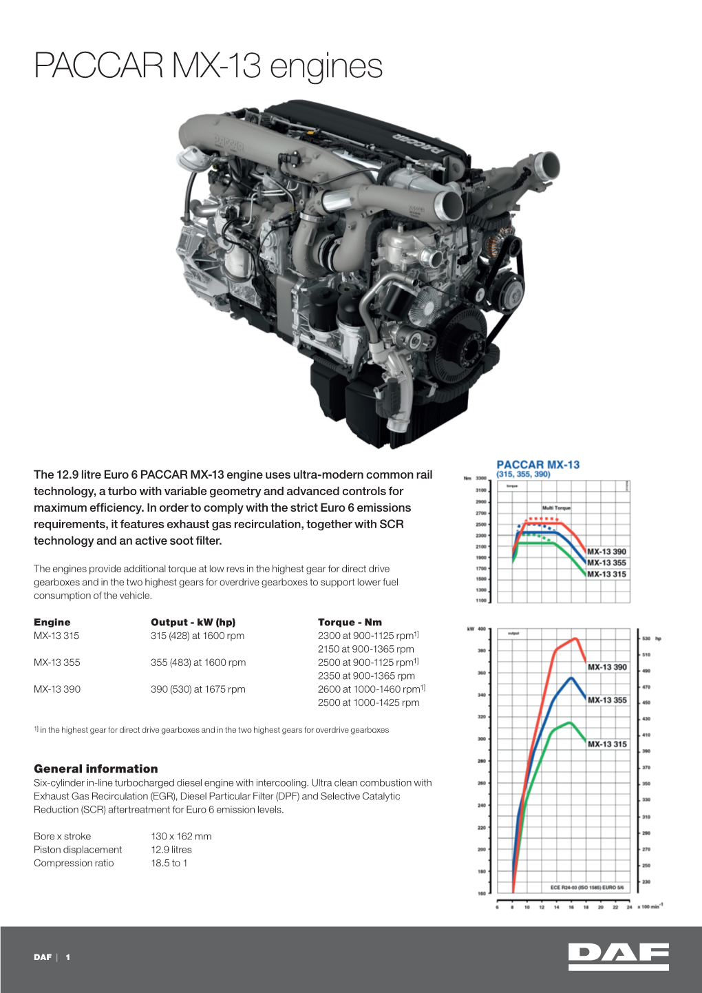 527061 DAF PACCAR MX-13 Engines