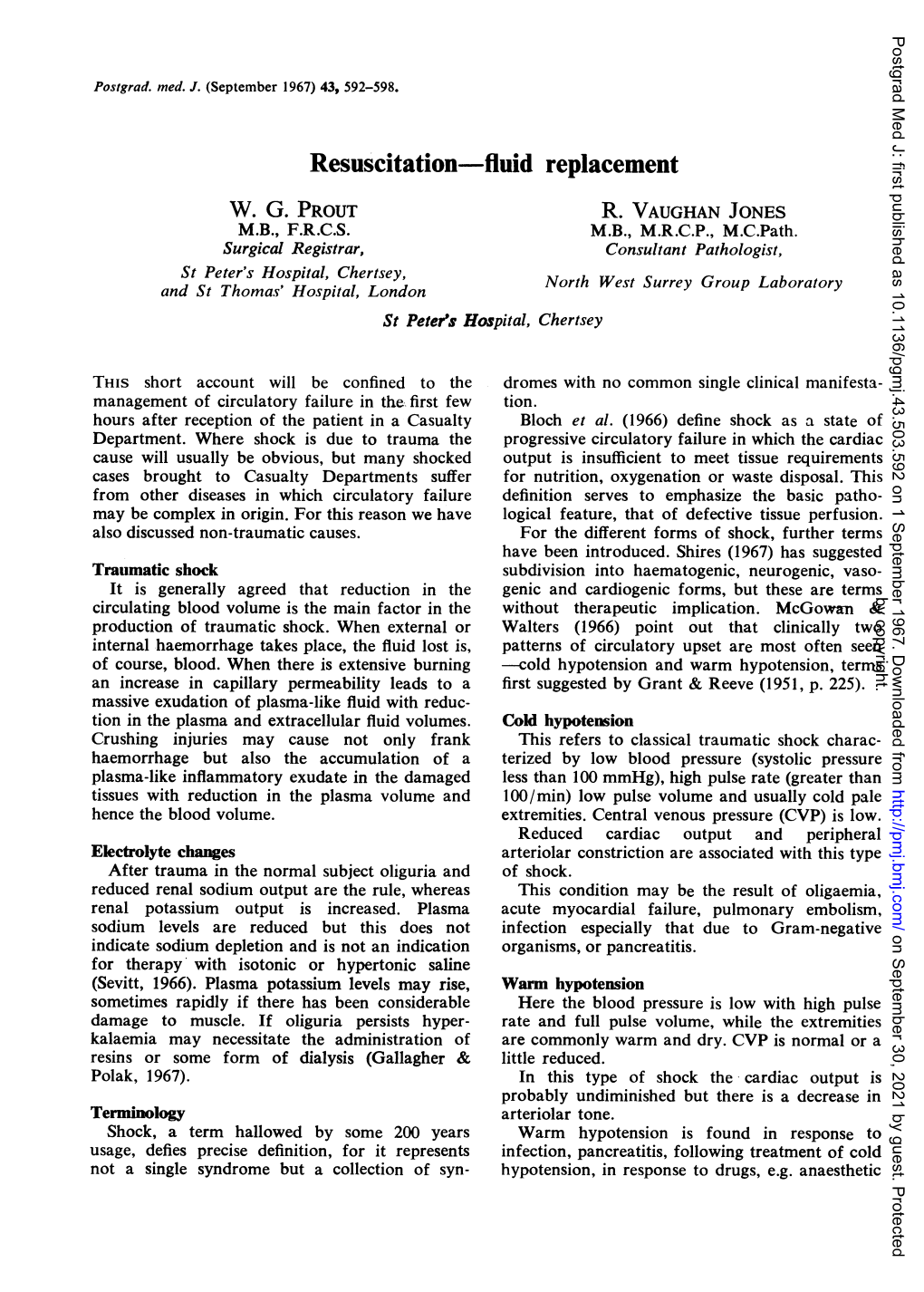 Resuscitation-Fluid Replacement W