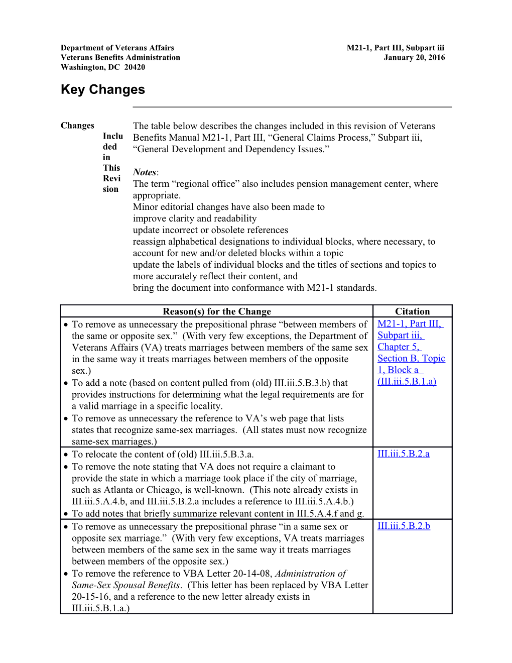 M21-1, Part III, Subpart Iii, Chapter 5, Section B