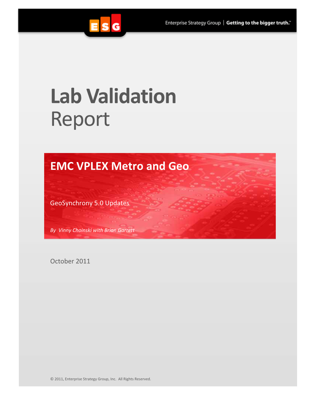 Lab Validation Report