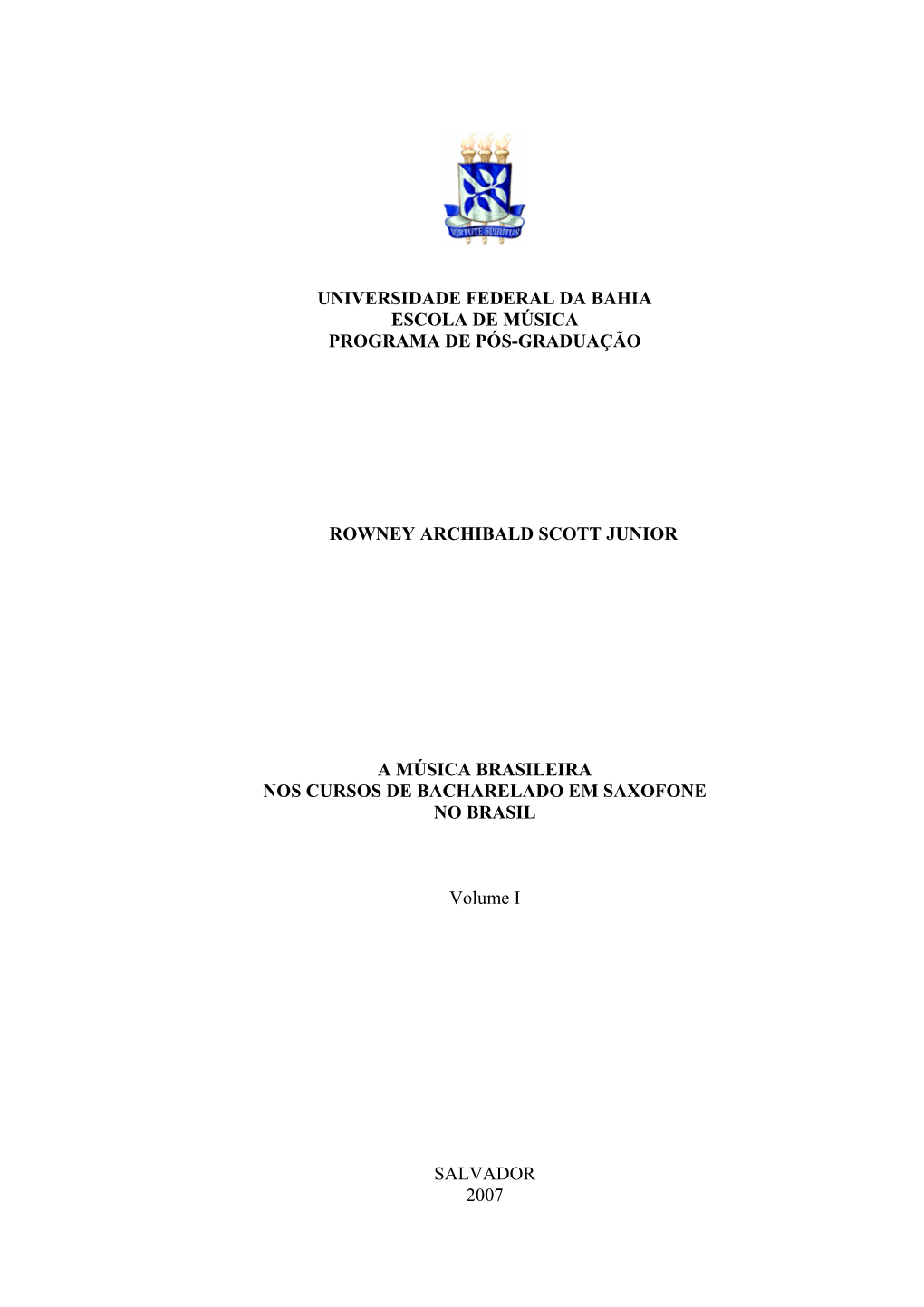 Universidade Federal Da Bahia Escola De Música Programa De Pós-Graduação