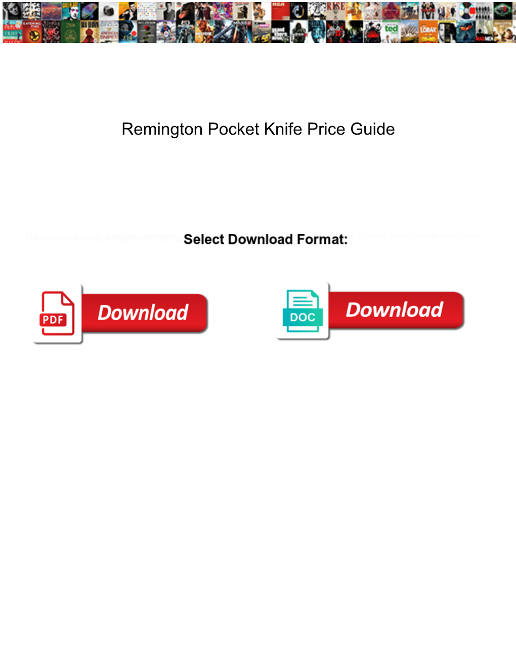 Remington Pocket Knife Price Guide