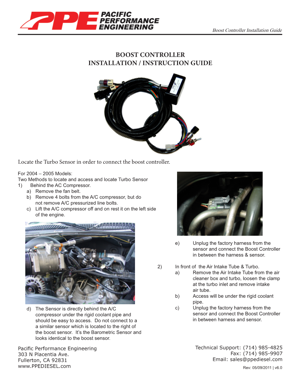 Boost Controller Installation / Instruction Guide