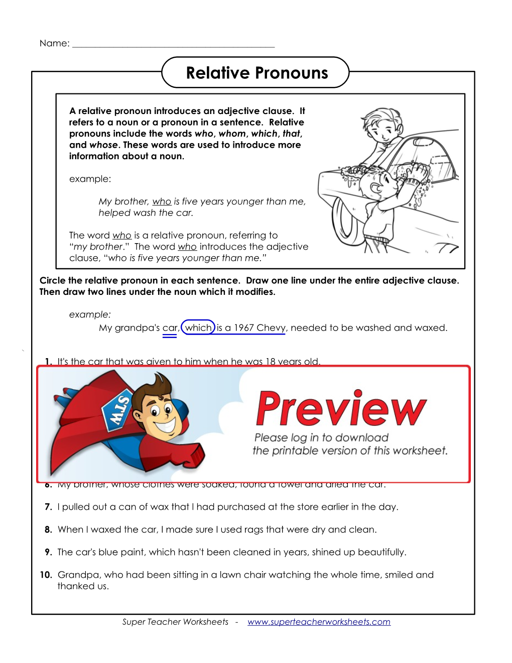 Relative Pronouns