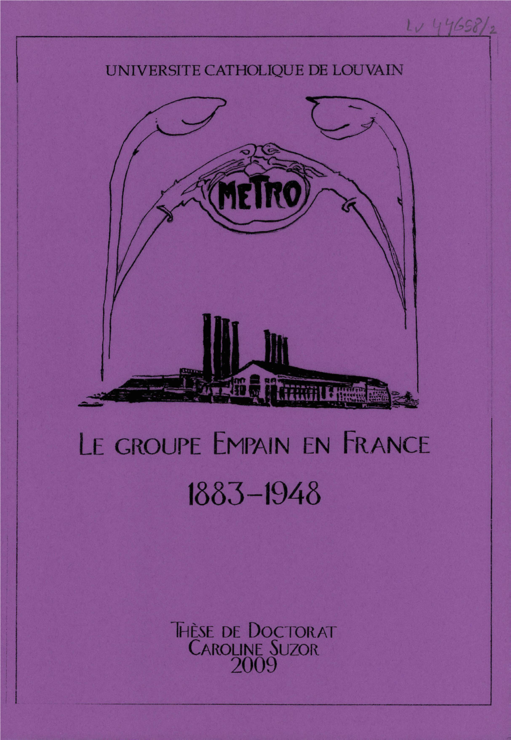 Le Groupe Empain En France 1883-1948