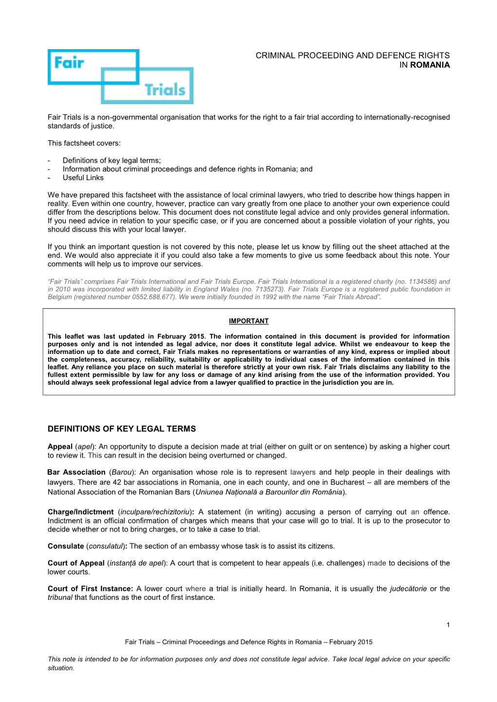 Definitions of Key Legal Terms Criminal Proceeding And