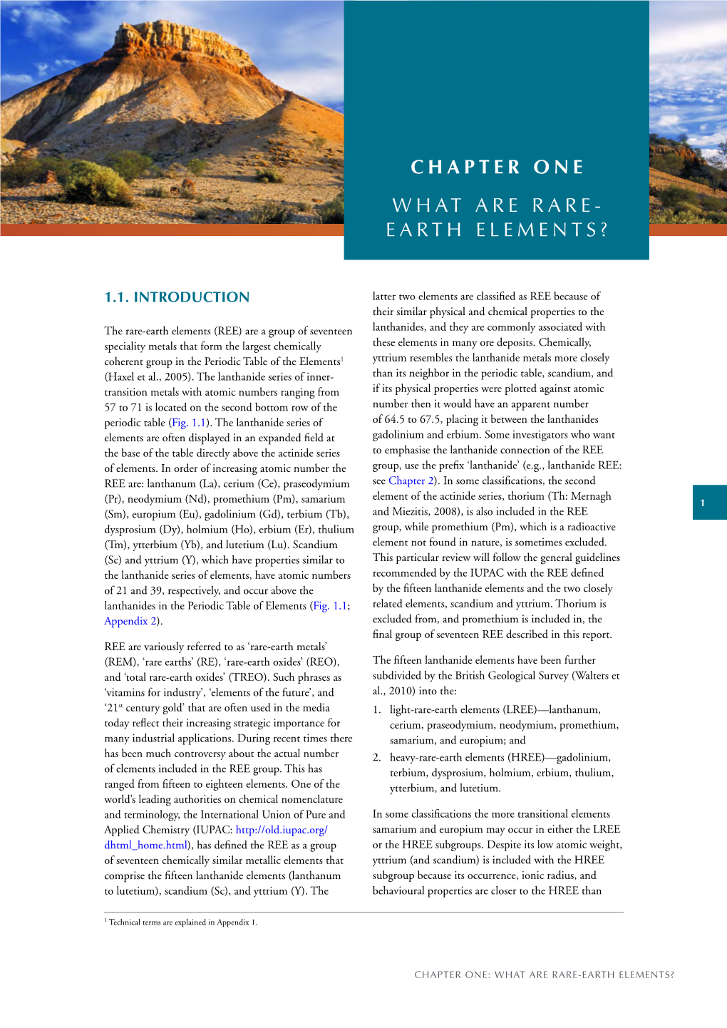 THE MAJOR RARE-EARTH-ELEMENT DEPOSITS of AUSTRALIA: GEOLOGICAL SETTING, EXPLORATION, and RESOURCES Figure 1.1