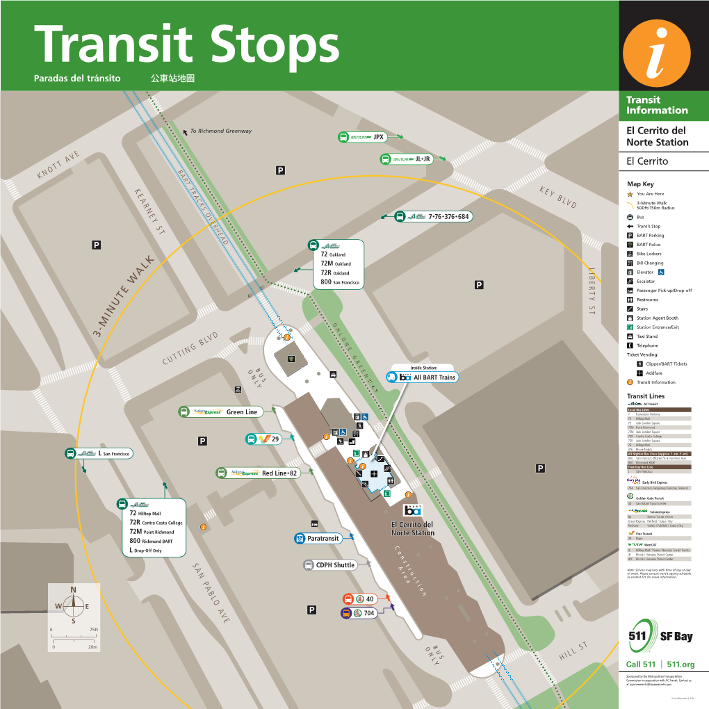 Transit Information El Cerrito Del Norte Station