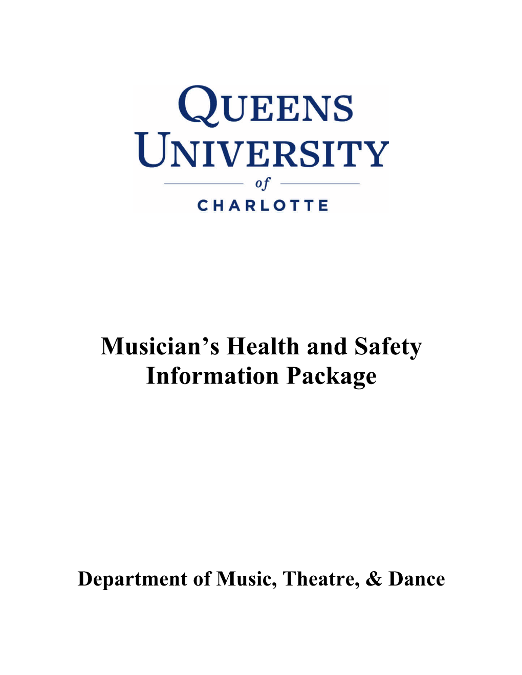 Musician's Health and Safety Package