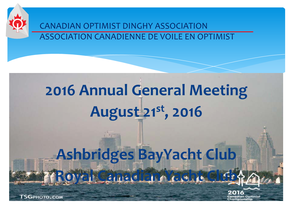 2016 AGM Presentation