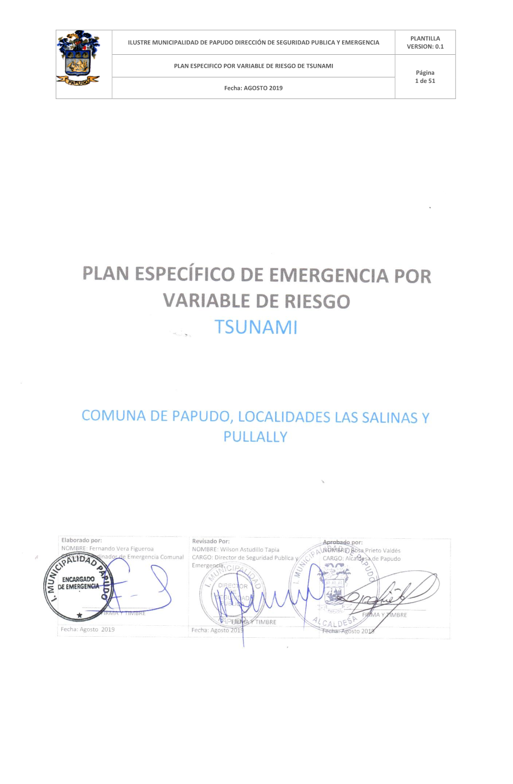 TSUNAMI Página 1 De 51 Fecha: AGOSTO 2019