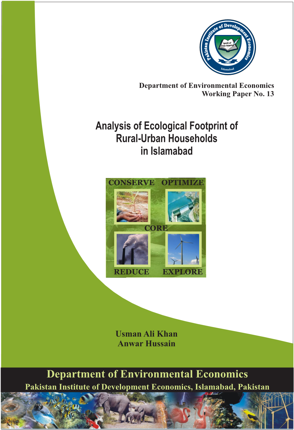 Analysis of Ecological Footprint of Rural-Urban Households in Islamabad