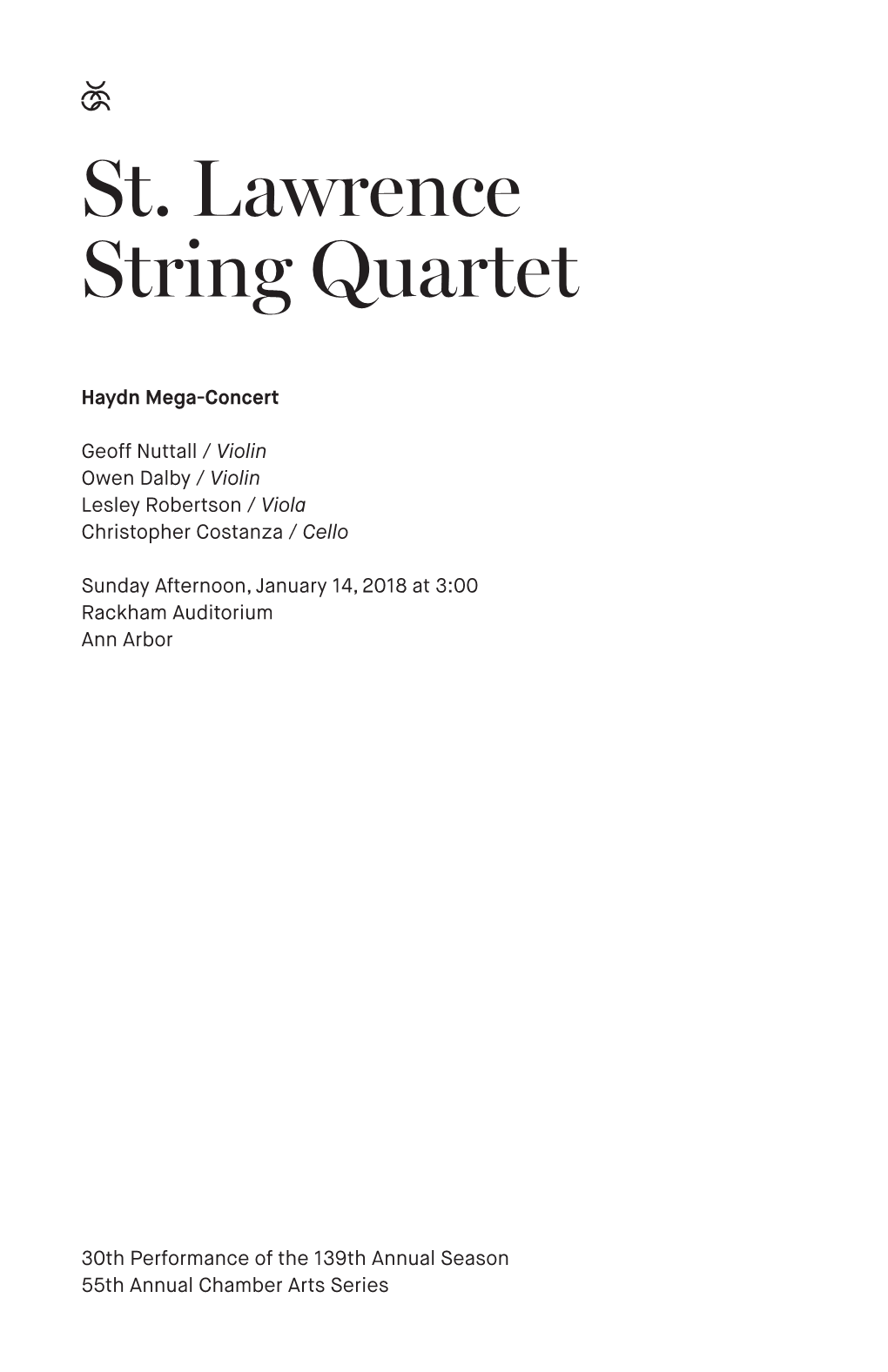 St. Lawrence String Quartet