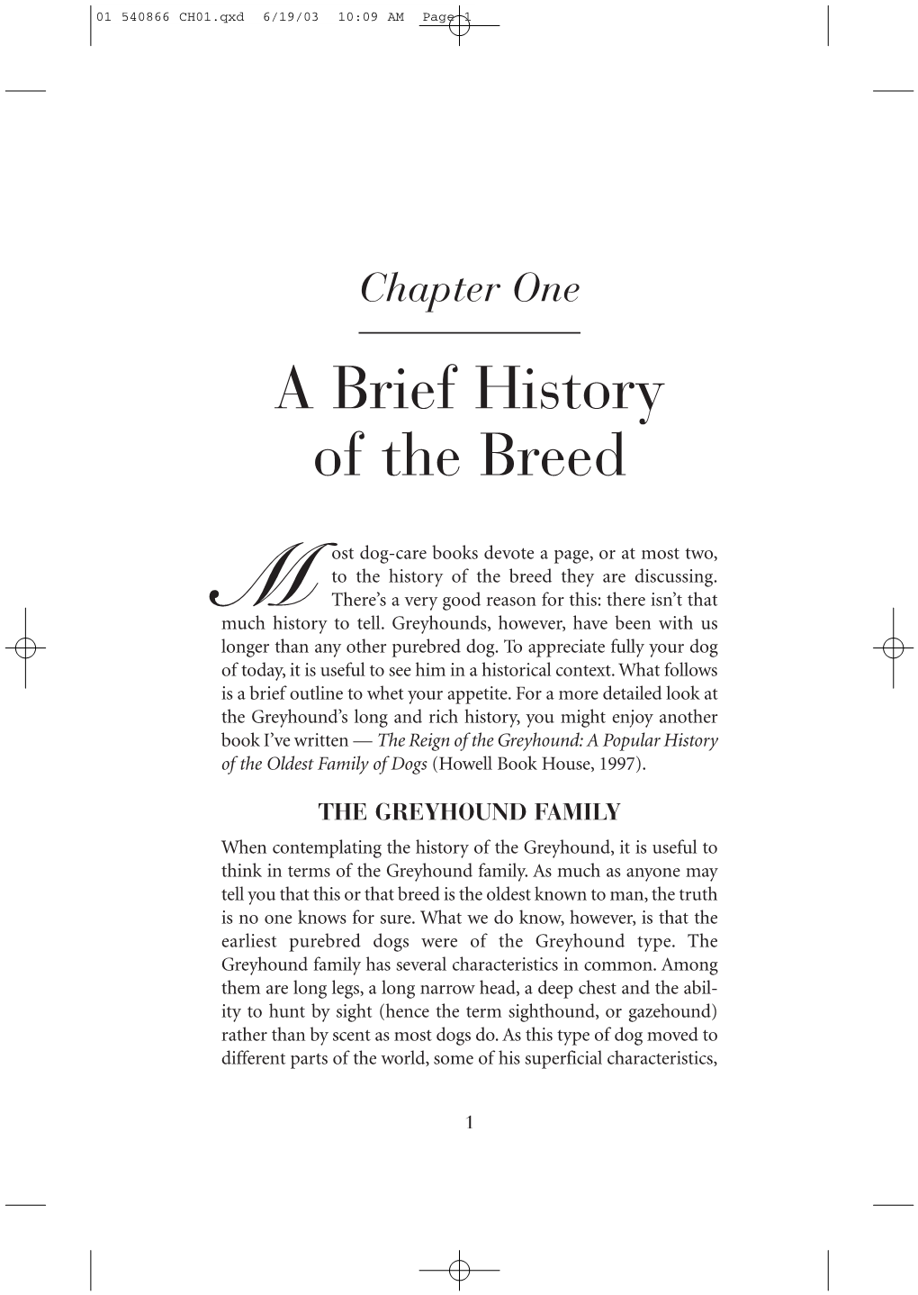 A Brief History of the Breed