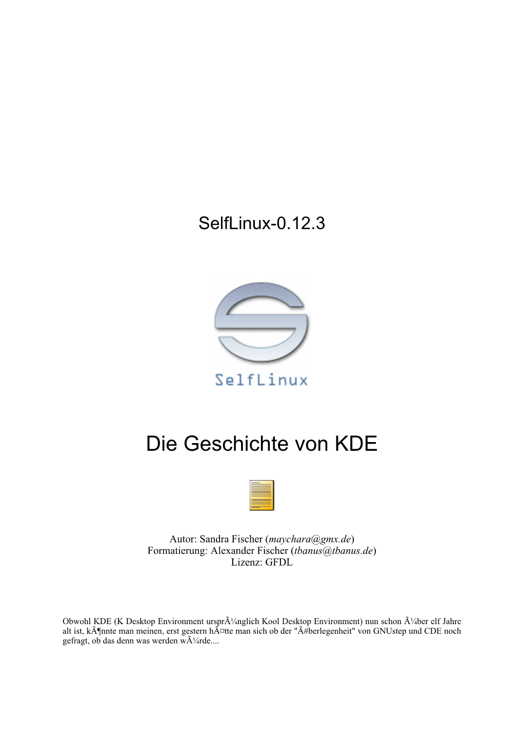 Die Geschichte Von KDE