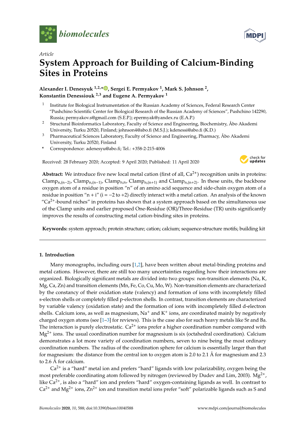 System Approach for Building of Calcium-Binding Sites in Proteins